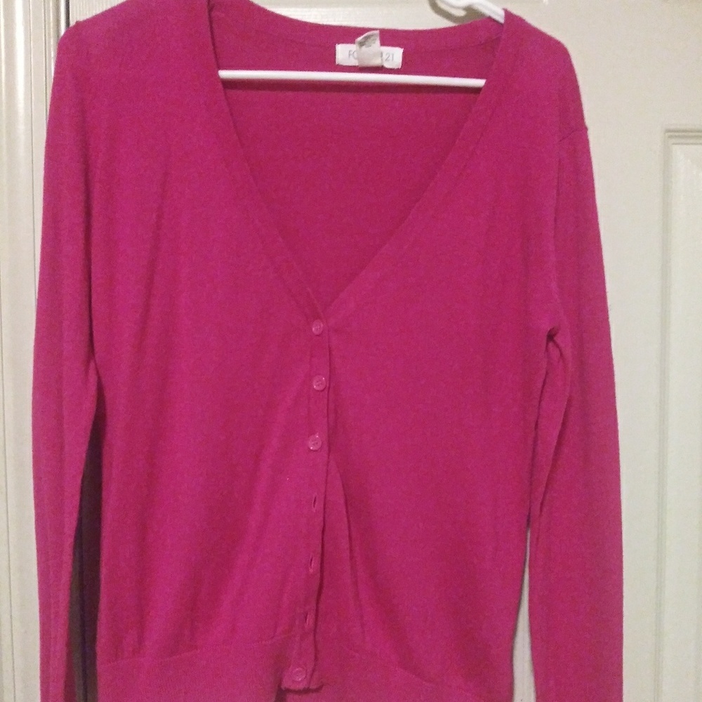 Pink cardigan